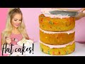 How To Bake Flat Cakes (5 Hacks for Baking Layer Cakes) // Lindsay Ann