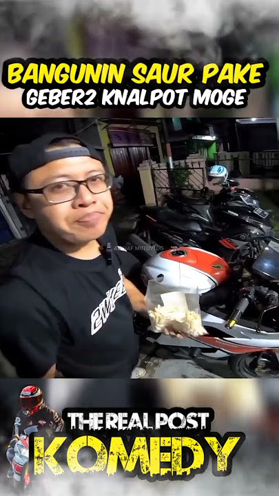 Wake up sahur using the exhaust of the R6 motorbike #althafmotovlog #akangmv