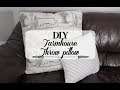 DIY | FARMHOUSE Throw Pillow | HOME DECOR