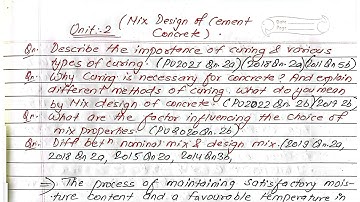 Unit:2 | Curing | Methods & Importance of Curing |Nominal& Mix Design| Properties of Harden Concrete