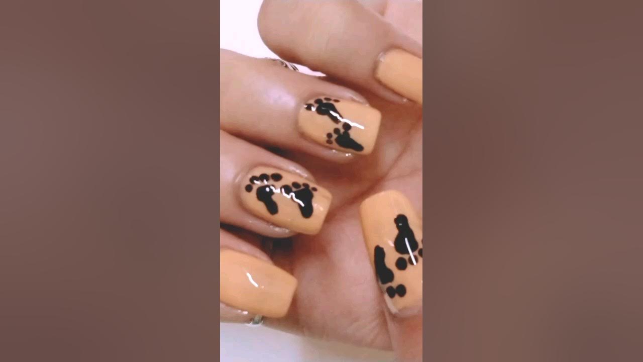 Baby Footprint 👣 Nail 👣 Design nailart diy nailgasm asmr 