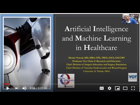 Vascular online training State of the art lecture on Artificial intelligence  in vascular surgery