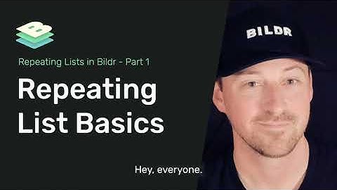 Repeating List - Part 1 - The Basics