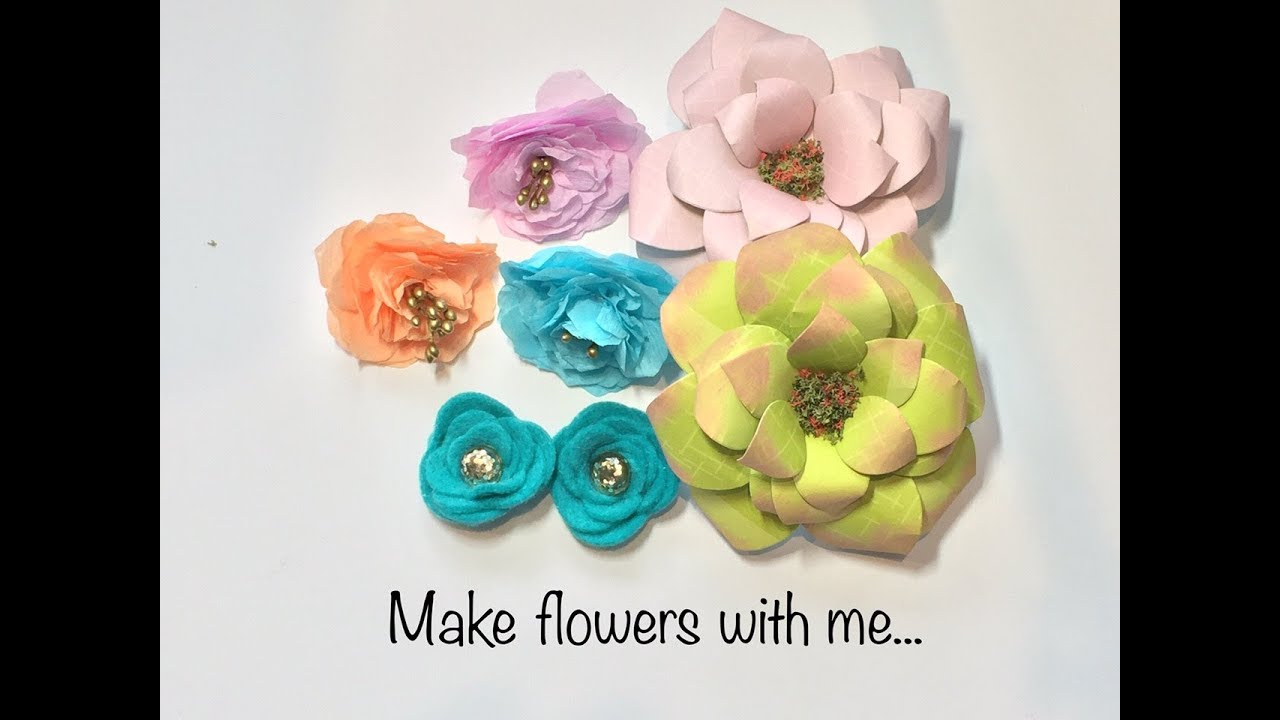 Making flowers using die cutting DIY YouTube