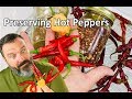 How to Dehydrate Peppers, Preserving Hot Garden Peppers 🌶🌶 for storage or powder