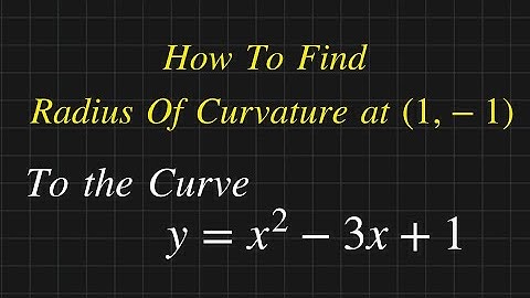 Radius of Curvature || How To Find Radius Of Curvature ||  Differential Calculus Solved problem