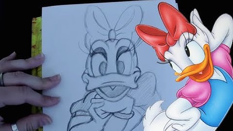 How to Draw DAISY DUCK (A Disney Classic) - @DramaticParrot