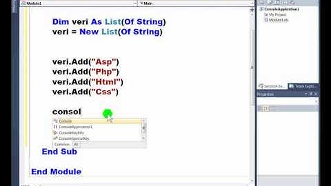Visual Basic .NET - Ders 349 : Generic Koleksiyonlar List Sınıfı - Insert Metodu