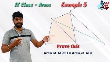 IX Class - Areas of Parallelograms & Triangles- Example 5 - LM 337