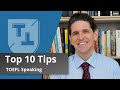 Top 10 TOEFL Speaking Tips (2020)