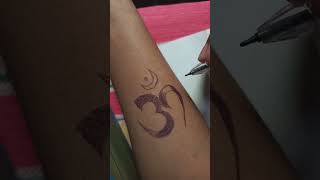 Simply Temporary Om Tattoo