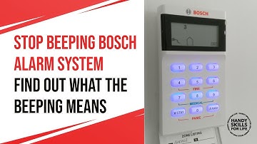 Stop Beeping Bosch Alarm System Solution 2000 and 3000 in under 1 minute.