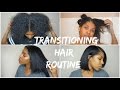 TRANSITIONING HAIR | Wash, Blow Dry & Flat Iron | 17 months post Relaxer