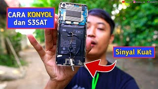 Diluar nalar | Cara Memperkuat sinyal 4G+ dan Meningkatkan Speed Internet GSM Di pelosok Desa