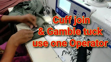 Cuff join and Gamble Tuck without mark use one Operator & Reduce one Operator