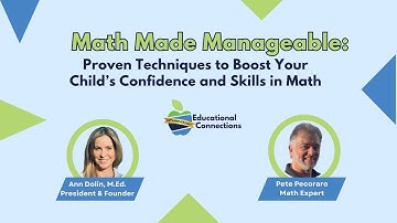 Math Made Manageable: Proven Techniques to Boost Your Child’s Confidence and Skills in Math