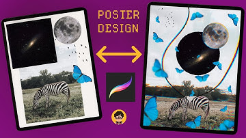 How to Create Warp Surreal Collage Graphics in Procreate Ipad Pro 2021 I DESIGNING POSTER PROCREATE