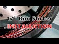 How to Perfectly Mount 2-piece Rim Sticker Wheel Decal | MC Motoparts