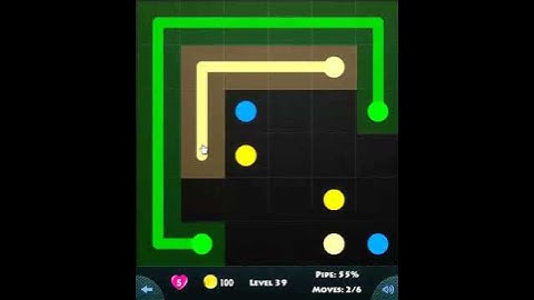 flow game facebook - beginners pack level 39 Connect the dots