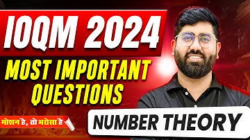 Number Theory⭐ | IOQM 2024 | Most Important Questions🔥| Motion Foundation #ioqm2024 #ioqm