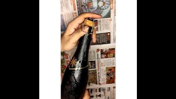 Opening a bottle of sparkling wine sula brut 🍾