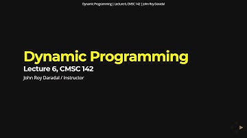 Algorithms Lecture 6 - Dynamic Programming