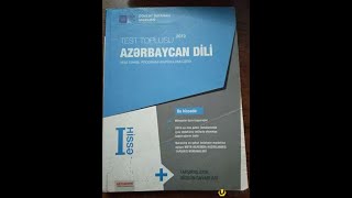 Azərbaycan dili 1-ci hissə test toplusu cavabları-2019