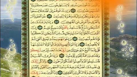 القران الكريم سورة الاعراف من الاية 188 الى الاية 206