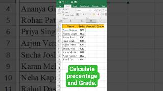Stop Calculating Grades Manually! Use These Excel Formulas Instead.#Excel #short #grade #precentage