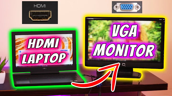 How to Connect HDMI Laptop to VGA Monitor? All Problems are Solved! (Hindi)