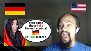 American reacts To How to do a German Accent While Speaking English