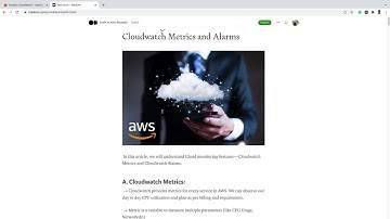 Understanding Amazon Cloudwatch Metrics and Alarms - Monitoring Cloud Services