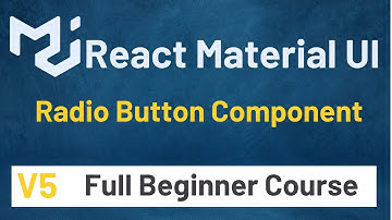 Material UI In React JS Tutorial #9 Radio Button Component | Material UI V5