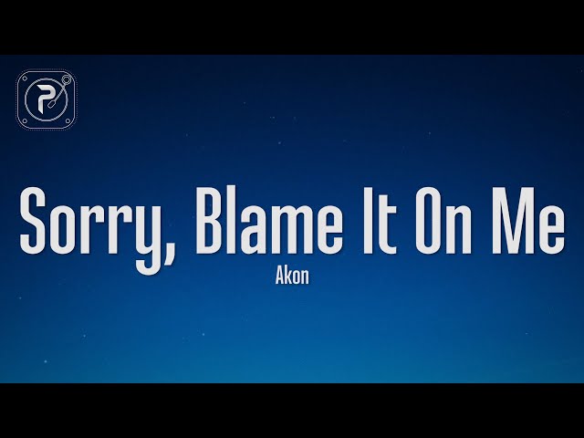 Akon - Sorry, Blame It On Me (Lyrics) class=