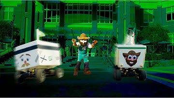 Norm Builds a Robot:  The 2023 UNC Charlotte Holiday Video