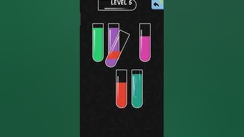 Watercolor Sort Gameplay Level 5 (Android, iOS) #watercolorsort #shorts #youtubeshorts