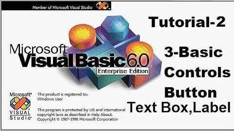 Use of Basic controls Button Text box and label Tutorial 2