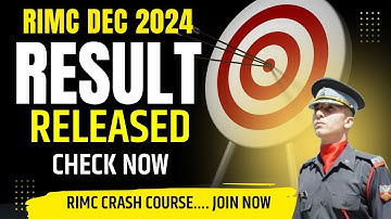 RIMC DEC 2024 RESULT DECLARED | RIMC RESULT 2024 | rimc का रिजल्ट आ गया #rimc #rimcdec2024 #result
