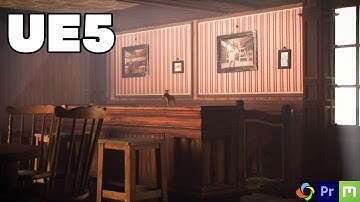 UE5 Wild West Saloon Scene