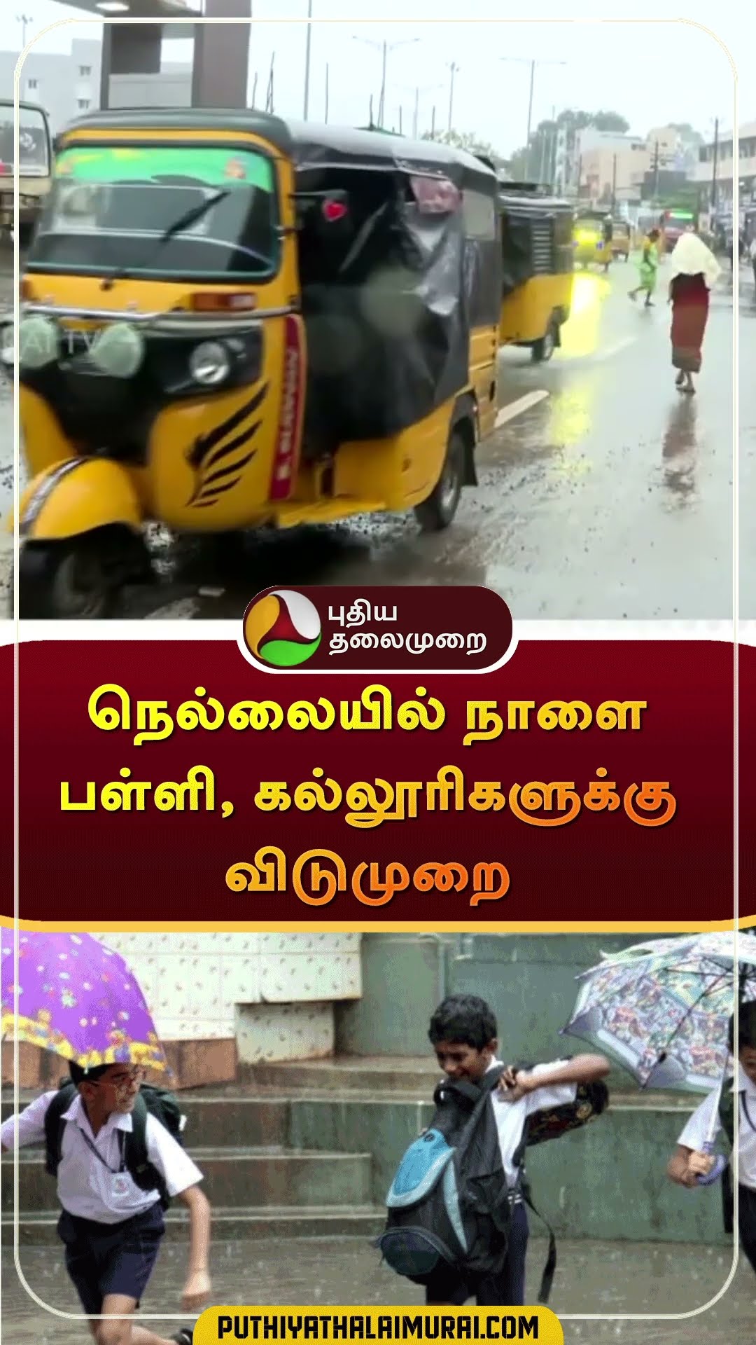 நெல்லையில் நாளை பள்ளி, கல்லூரிகளுக்கு விடுமுறை | #shorts | #tnrain | #schoolleave | #rain