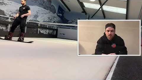 Snowboard Beginner Lesson Top Tip Directional Side slip #indoorsnowboardingtips 🏂