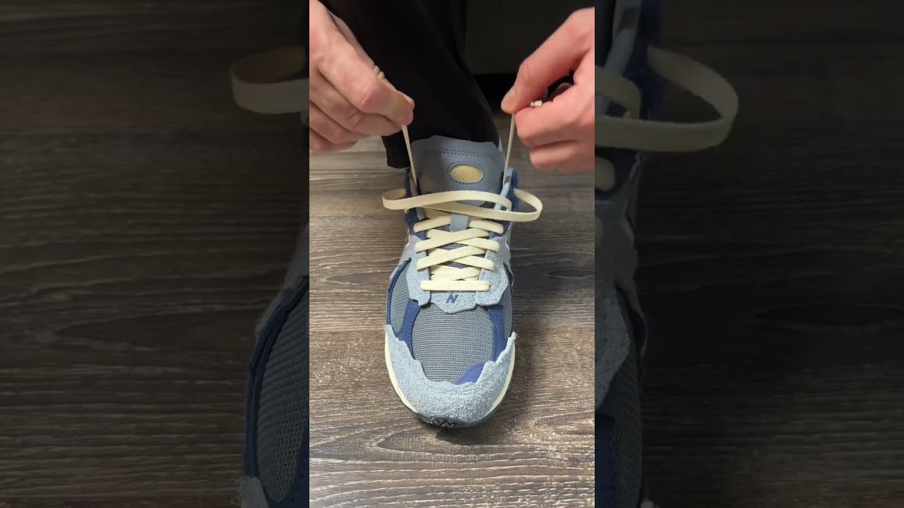 The Best Way To Lace New Balance 2002R Protection Pack Light Arctic Grey With Our Vintage 85 Laces 
