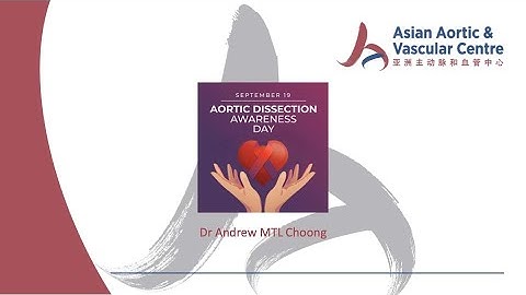 Aortic Dissection Awareness Day (19th September) Talk