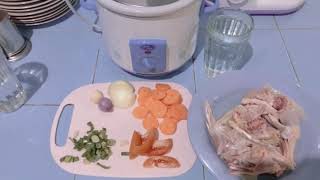 Membuat Kaldu Ayam Untuk Mpasi dengan Slow Cooker Baby Safe