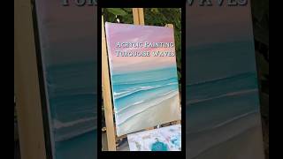 Sea Scape Painting, Elsa Weiss Bekolli #ElsaArtLine, Turquoise Waves