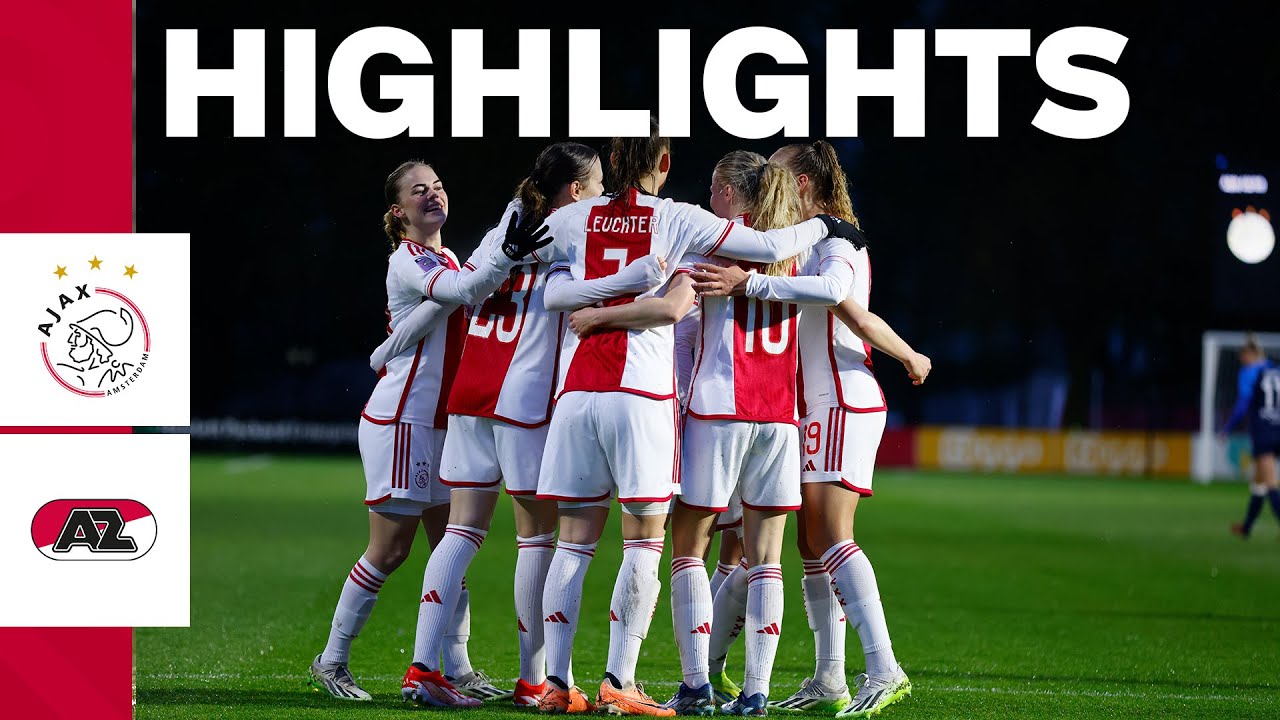 Two goals from Leuchter   Highlights Ajax Vrouwen   AZ Vrouwen  Azerion Vrouwen Eredivisie