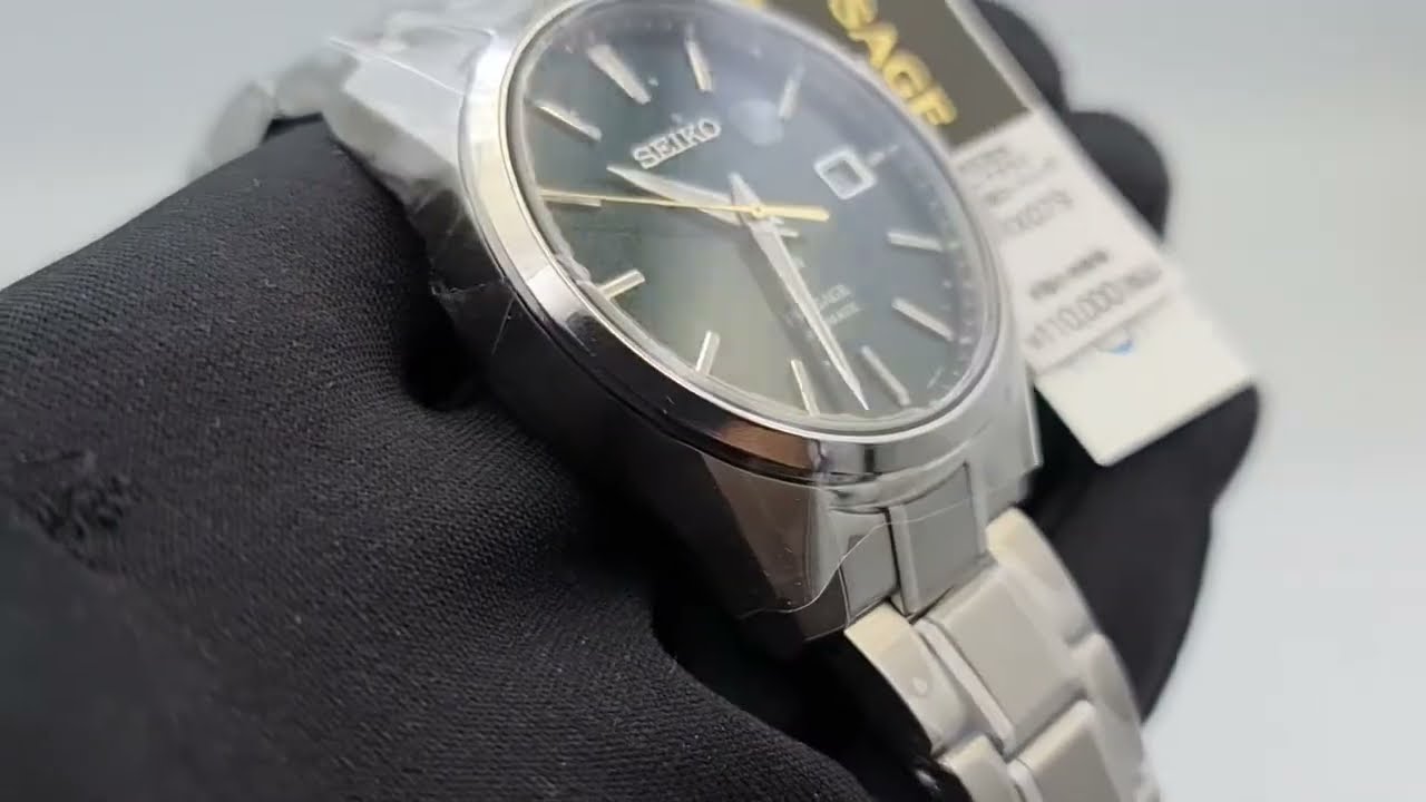 Seiko Presage Automatic Sharp Edged Series Green Dial SARX079 SPB169J1 -  YouTube