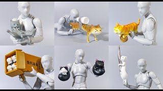 1/12スケールのフィギュアを武装できるねこですよろしくおねがいします【必殺！スにゃイパー（猫械庫）】