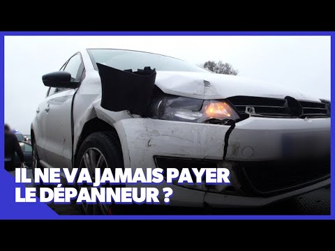 Aprs un accident cet homme refuse de payer le dpanneur 