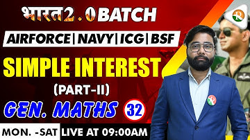 Simple Interest-2 | Math’s for Airforce Y Group, Navy, ICG | Airforce Math’s Y group | IAF